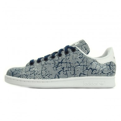 adidas stan smith blanc bleu marine